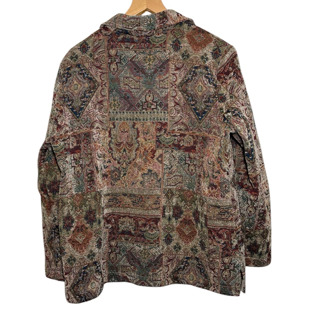Erin London tapestry jacket,multi-colored paisley floral pattern. Women’s Large - Picture 6 of 6